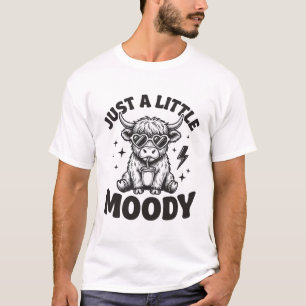 Moody Highland Cow Vintage Engraving Shirt Design_