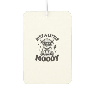 Moody Highland Cow Vintage Engraving Shirt Design_ Air Freshener