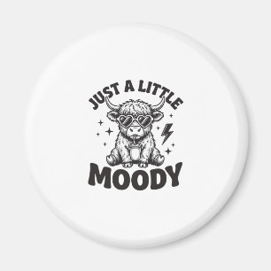 Moody Highland Cow Vintage Engraving Shirt Design_ Magnet