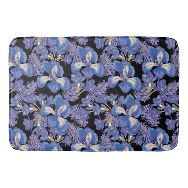 moody iris bath mat (Front)