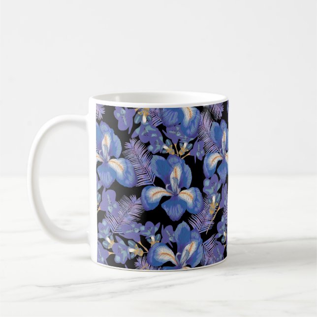moody iris coffee mug (Left)