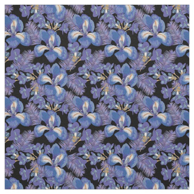 moody iris fabric (Swatch)