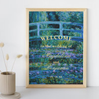 Moody Jewel Tones Monet Water Lilies Wedding