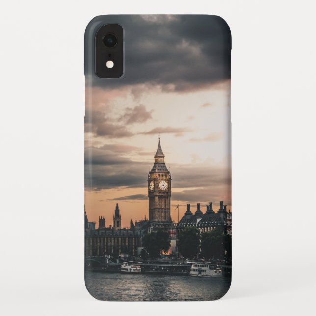 Moody London Big Ben Sunset Case-Mate iPhone Case (Back)