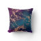 Moody Luxe Marble | Deep Purple and Teal Rose Gold