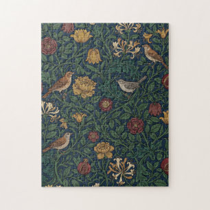 Moody Maximalist Tropical Jungle Botanical Art Jig Jigsaw Puzzle