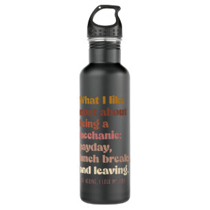 Moody mechanic Boho vintage funny  710 Ml Water Bottle