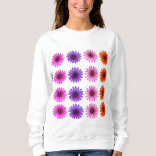 Moody Modern Winter Botanical Christmas Purple Sweatshirt