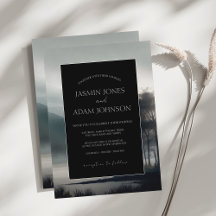 Moody Mountain Dark Aesthetic Woodland Wedding 