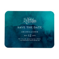 Moody Ocean Watercolor Flexible Save the Date