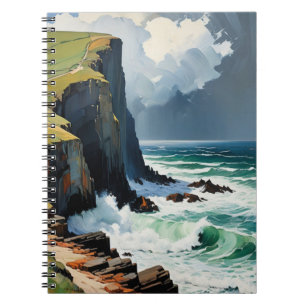 Moody Ocean Waves Notebook Journal