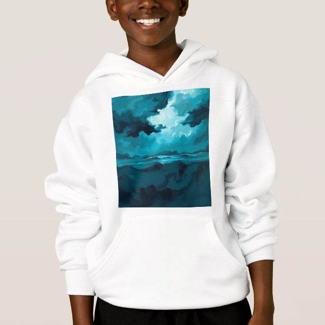 Moody Ocean Waves Under Stormy Sky – Abstract Seas (Front)