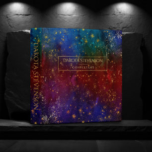 Moody Ombre   Psychedelic Grunge Stardust Branding Binder