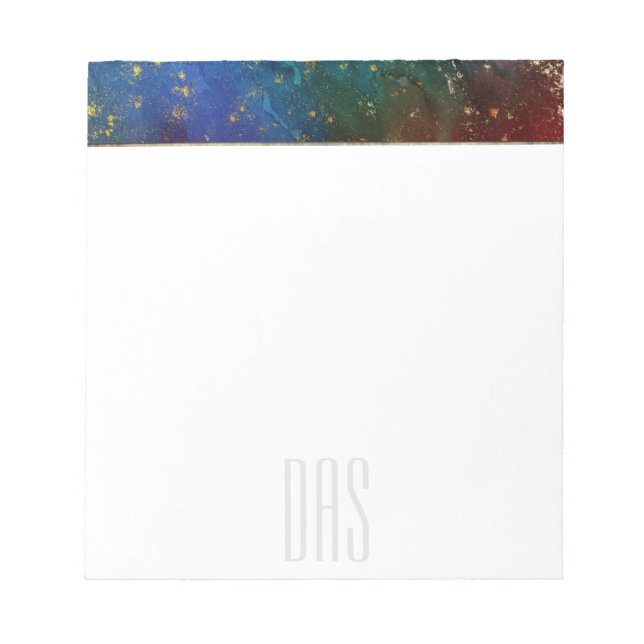 Moody Ombre | Psychedelic Grunge Stardust Custom Notepad (Front)