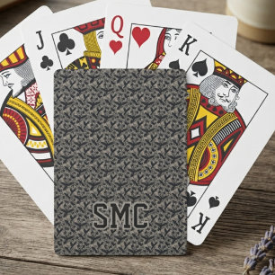 Moody Onyx Baroque Raven Playing Cards