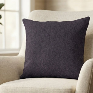 Moody Onyx Gothic Baroque Raven Throw Pillow