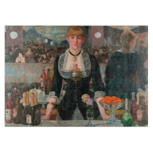 Moody Parisian Bar Manet A Bar at the Folies-Bergè Cutting Board