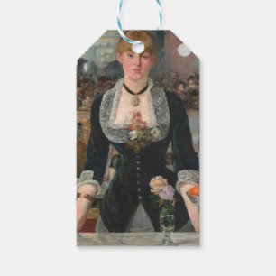 Moody Parisian Bar Manet A Bar at the Folies-Bergè Gift Tags