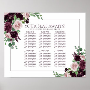 Moody Passion   Dramatic Purple Event Seat Chart