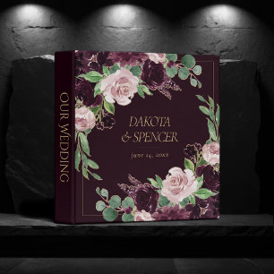 Moody Passion   Dramatic Purple Wine Photo Album Binder