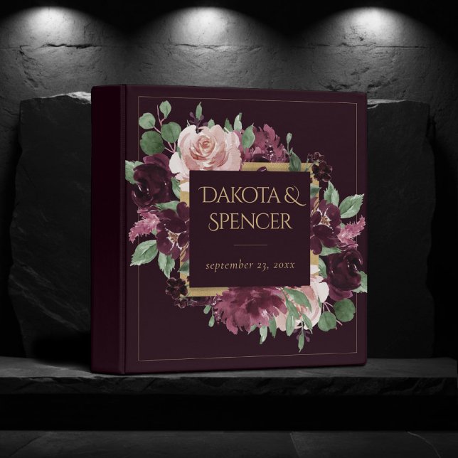 Moody Passion | Dramatic Purple Wine Wreath Album Binder (Creator Uploaded)