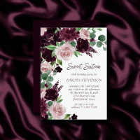Moody Passions | Dramatic Purple Wine Birthday