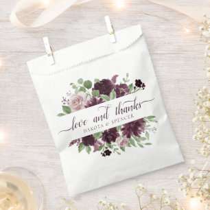 Moody Passions Dramatic Purple Wine Love Thanks Favour Bag