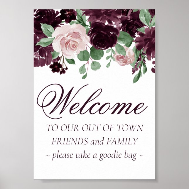 Moody Passions | Dramatic Wine Out of Town Guests Poster (Front)