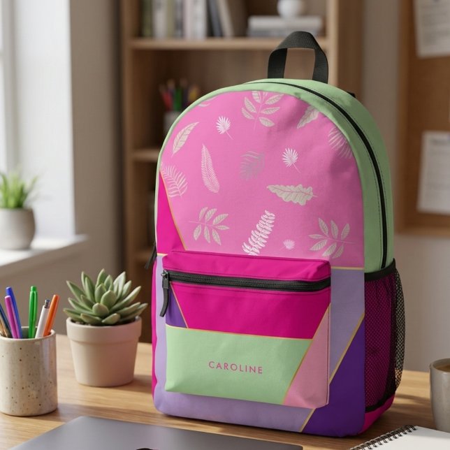 Moody Patterned Colourful Modern Trendy  Printed Backpack (Creator Uploaded)