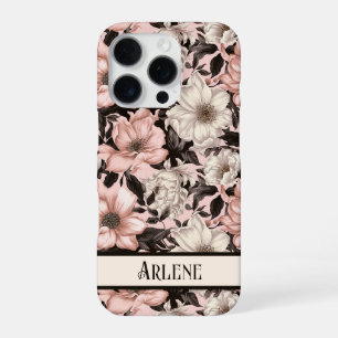 Moody Pink Floral iPhone 16 Pro Case