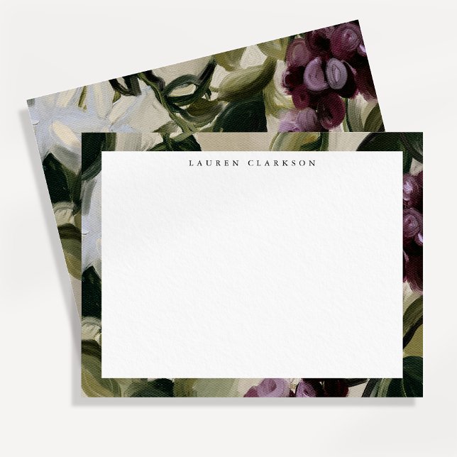 Moody Plum Grape Fine Art Note Card (Creator Uploaded)
