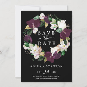 Moody Purple Black Enregistrer la carte de date