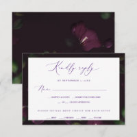 Moody Purple Blooms Gothic Wedding