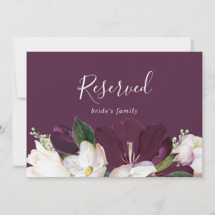Moody Purple Blooms   Plum Reserved Sign