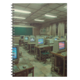 Moody Retro Computer Lab Notebook