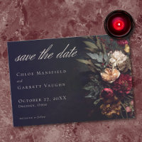 Moody Romantic Dark Floral Gothic Wedding