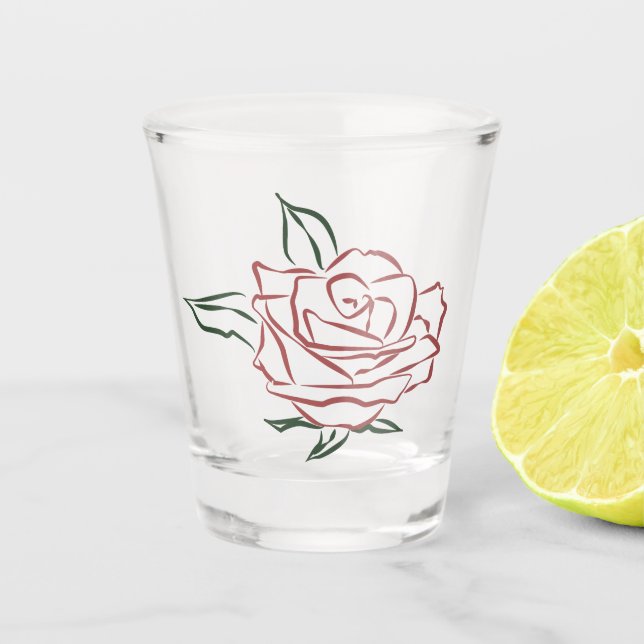 Moody Rose Shot Glass (Front)