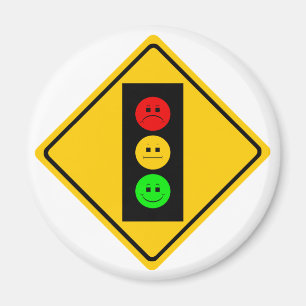Moody Stoplight Ahead Magnet