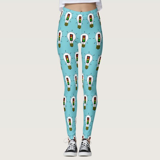 Moody Stoplight Lightbulb Leggings