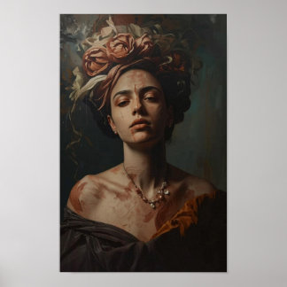 Moody Surreal Oil Painting/Ethereal Abstract Dream Poster