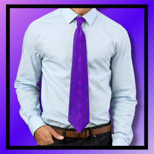 Moody Swirl Pattern Purple  Tie