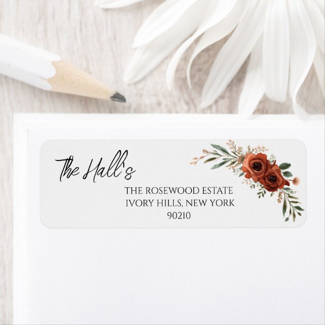 Moody Terracotta Floral Boho Wedding  (Insitu)