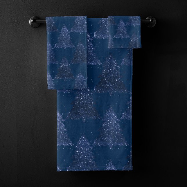 Moody Tree Motif | Noël bleu marine classique (Créateur téléchargé)
