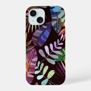 Moody Tropical Foliage Pattern Phone Case 