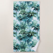 Moody Tropical Jungle Palm Trees