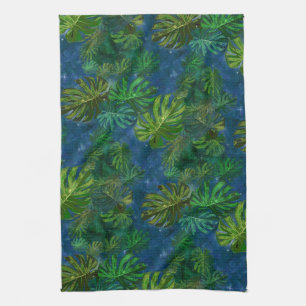 Moody Tropical Night Kitchen Towels