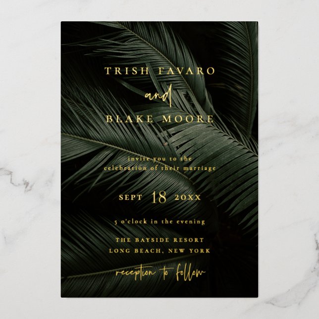 Moody Tropics Wedding (Front)