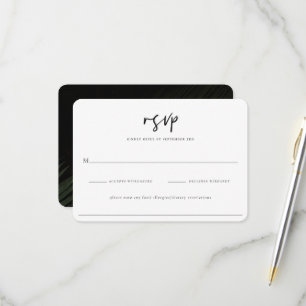 Moody Tropics Wedding Carte RSVP