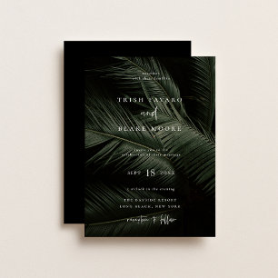 Moody Tropics Wedding Invitation