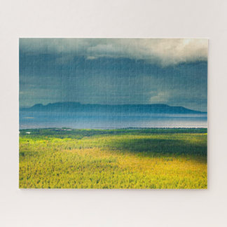 Moody View of Lake Superior Sleeping Giant Jigsaw Puzzle
